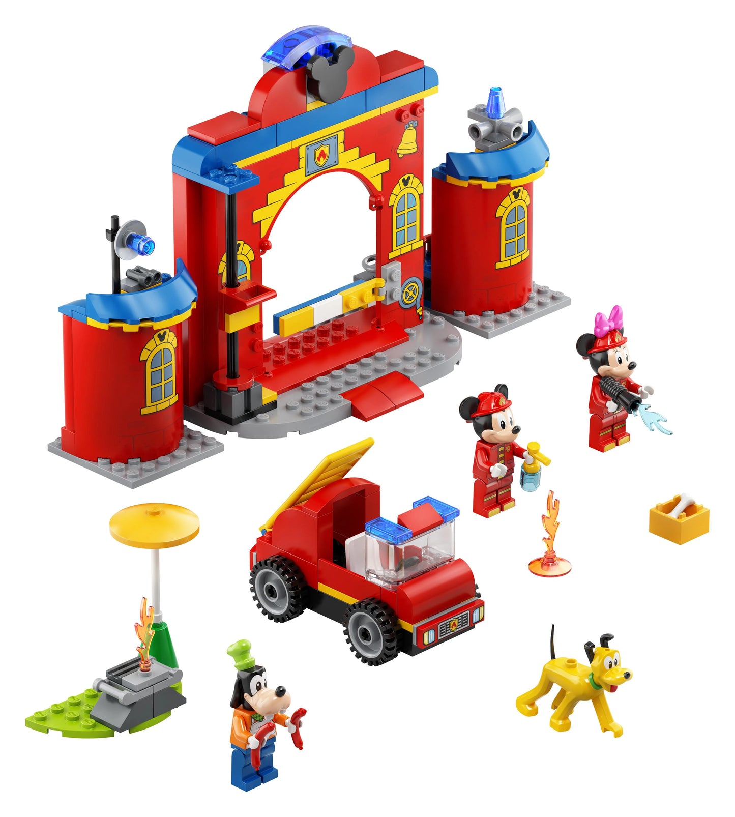 Mickey &amp; Friends Fire Station &amp; Car LEGO Duplo