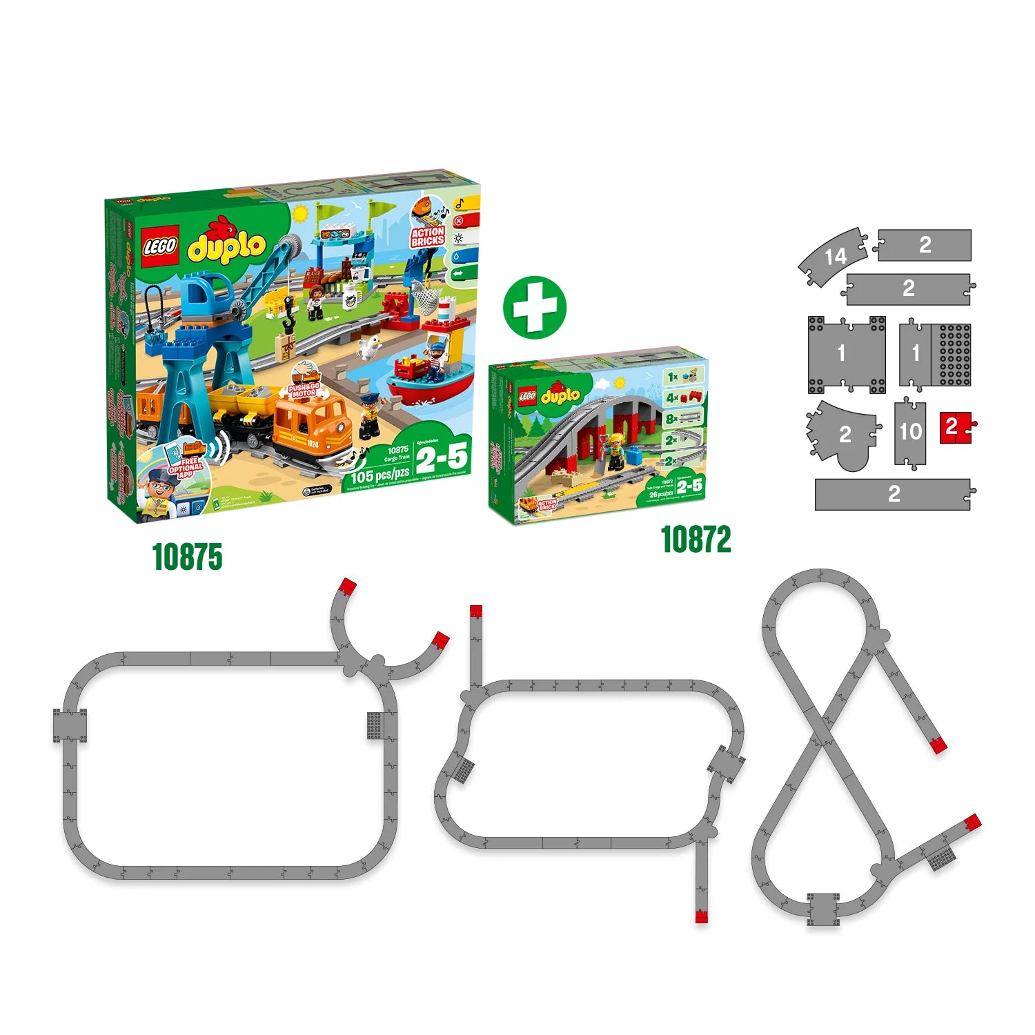 Lego duplo online train bridge