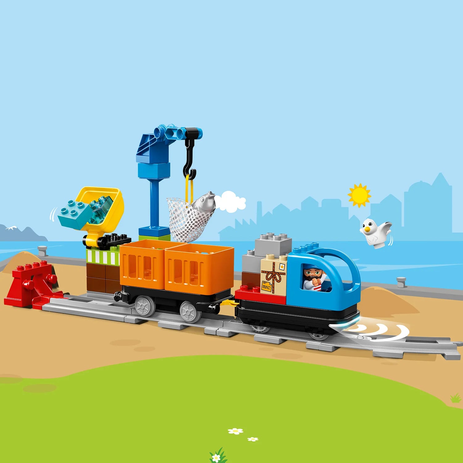 Lego duplo freight train hotsell