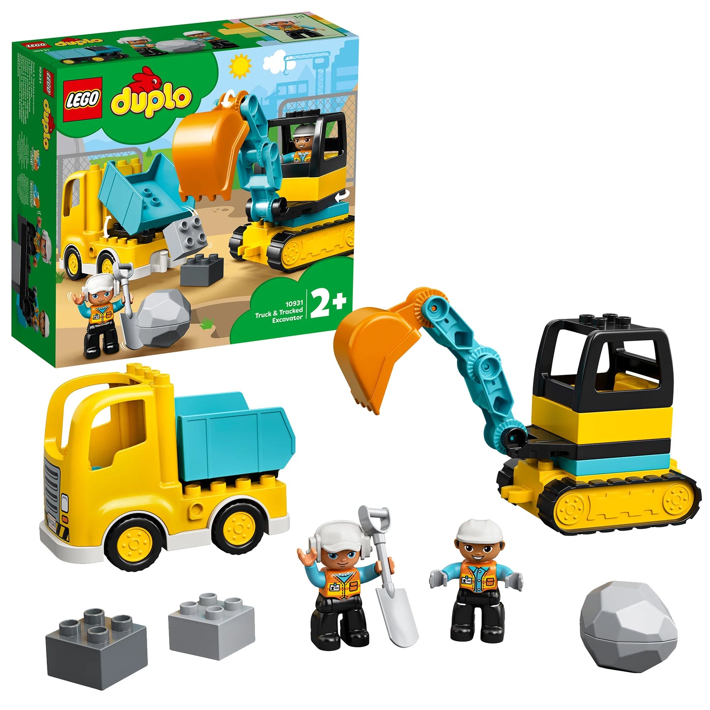 Truck & Graafmachine met rupsbanden-LEGO Duplo