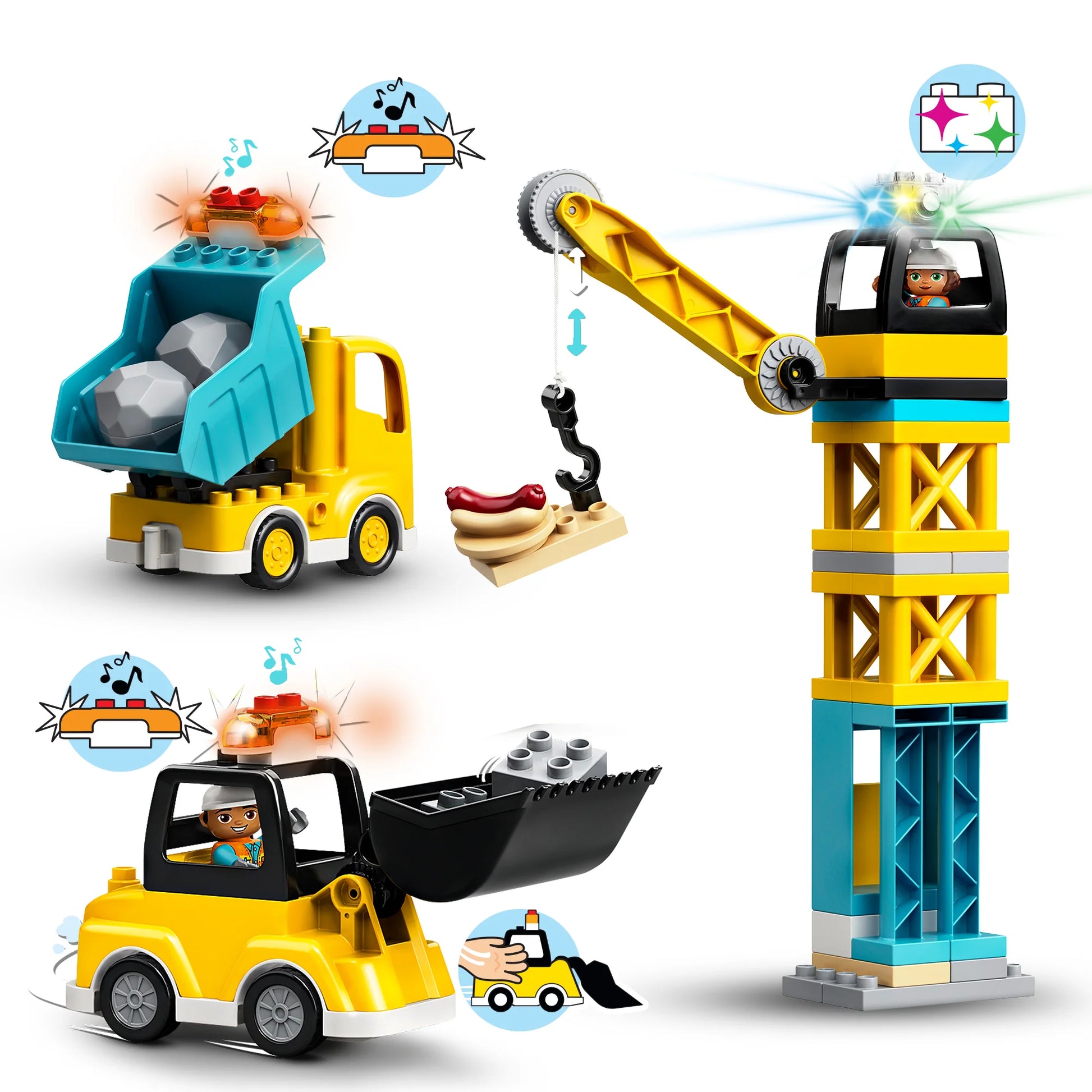 Lego duplo crane and construction sales