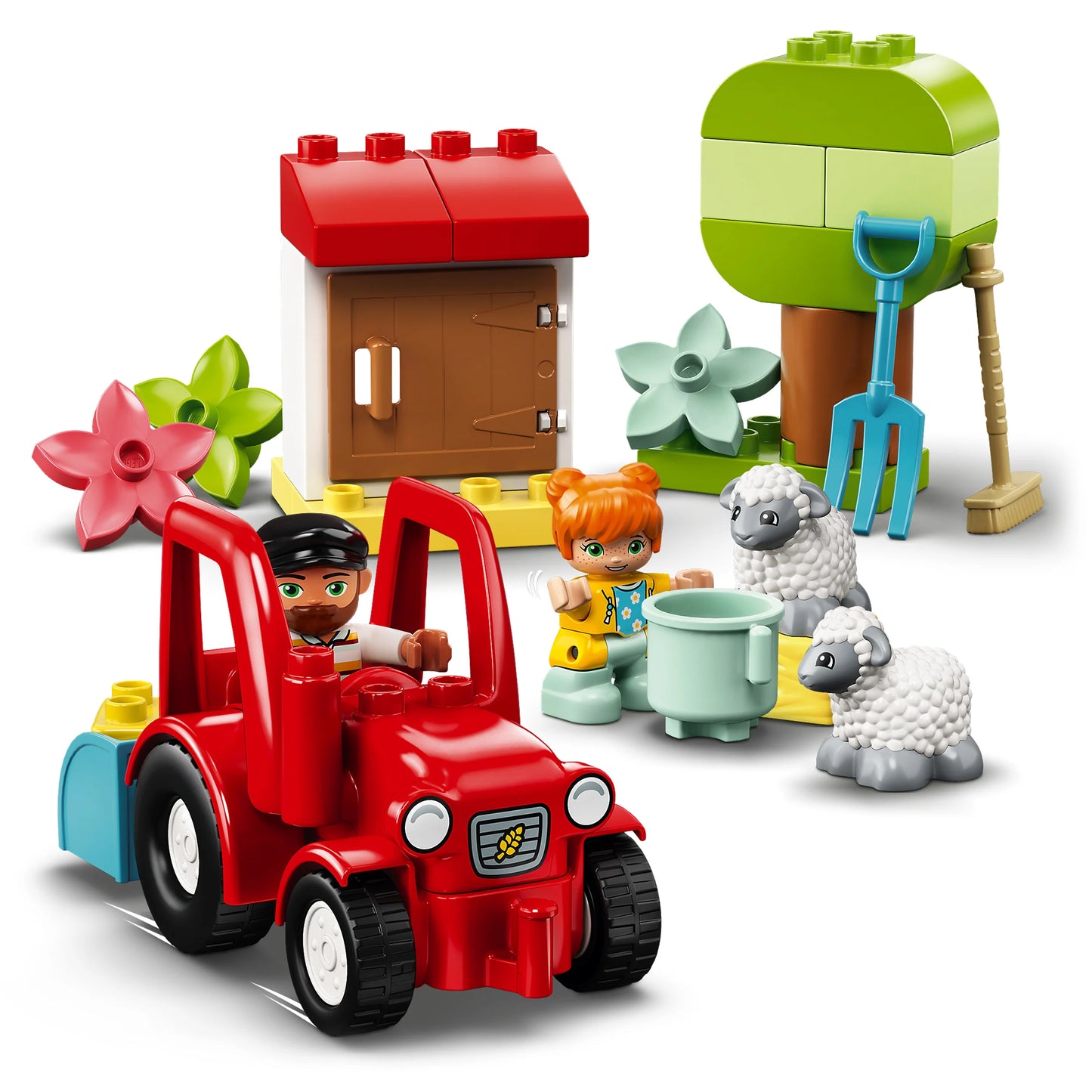 Landbouwtractor en dieren verzorgen-LEGO Duplo