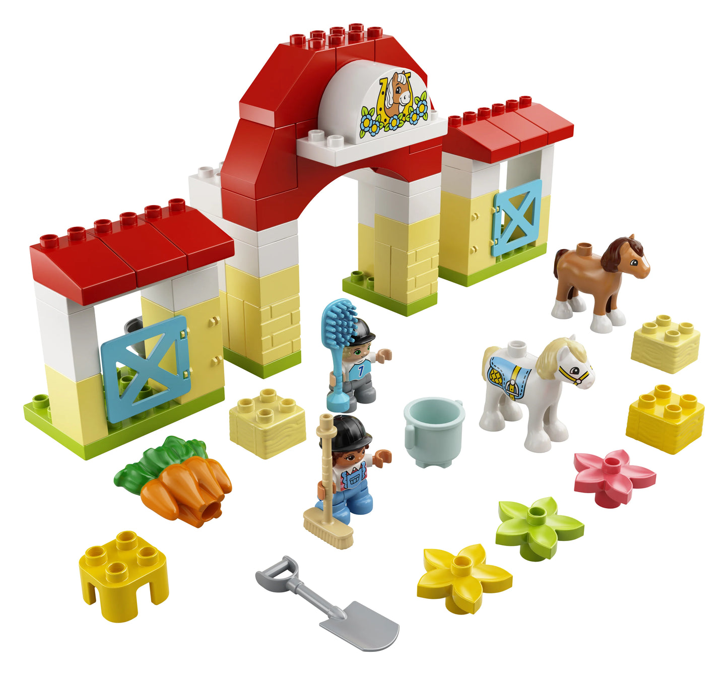 Paardenstal en pony's verzorgen-LEGO Duplo