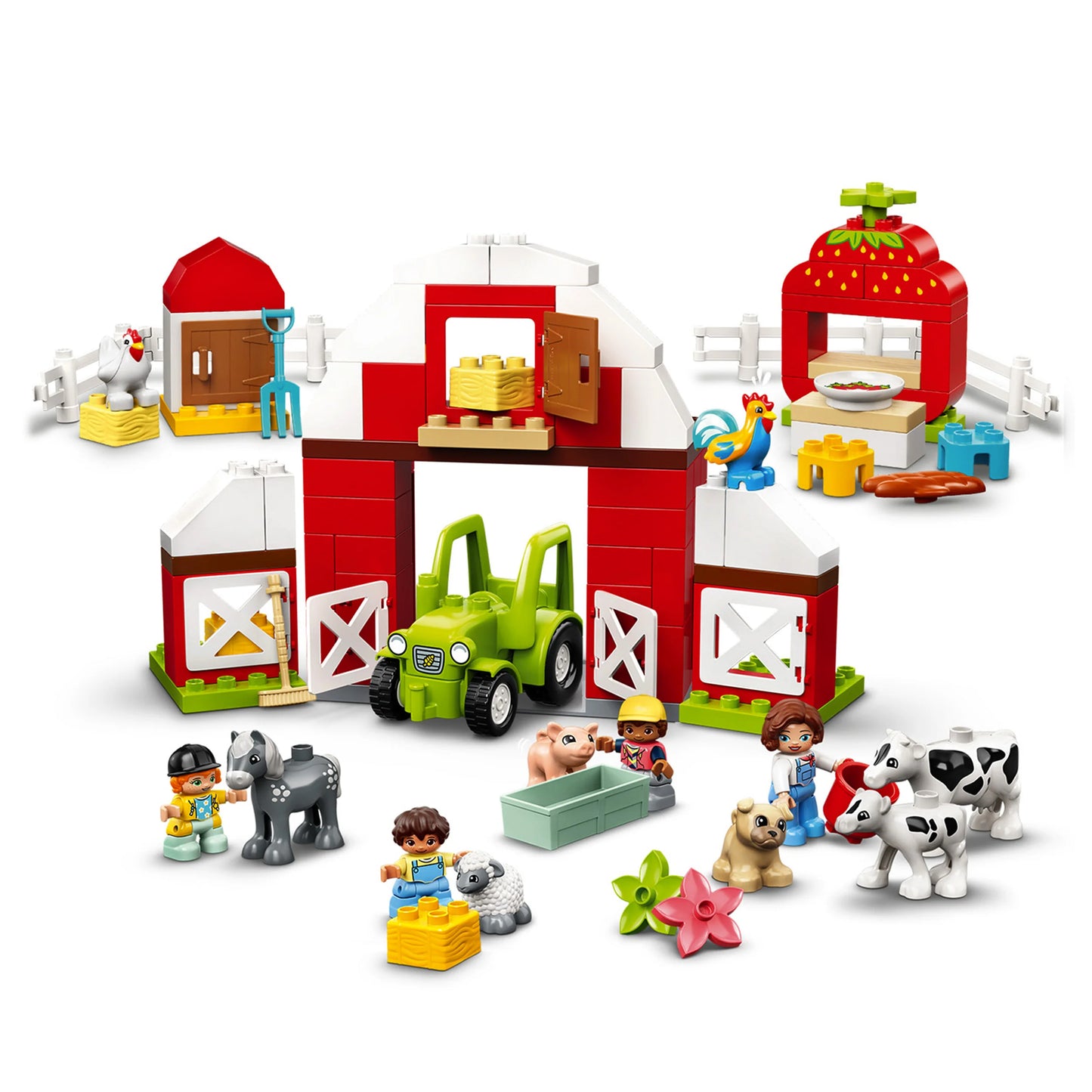 Schuur, tractor & boerderijdieren verzorgen-LEGO Duplo