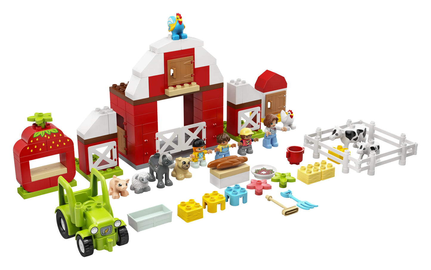 Schuur, tractor & boerderijdieren verzorgen-LEGO Duplo