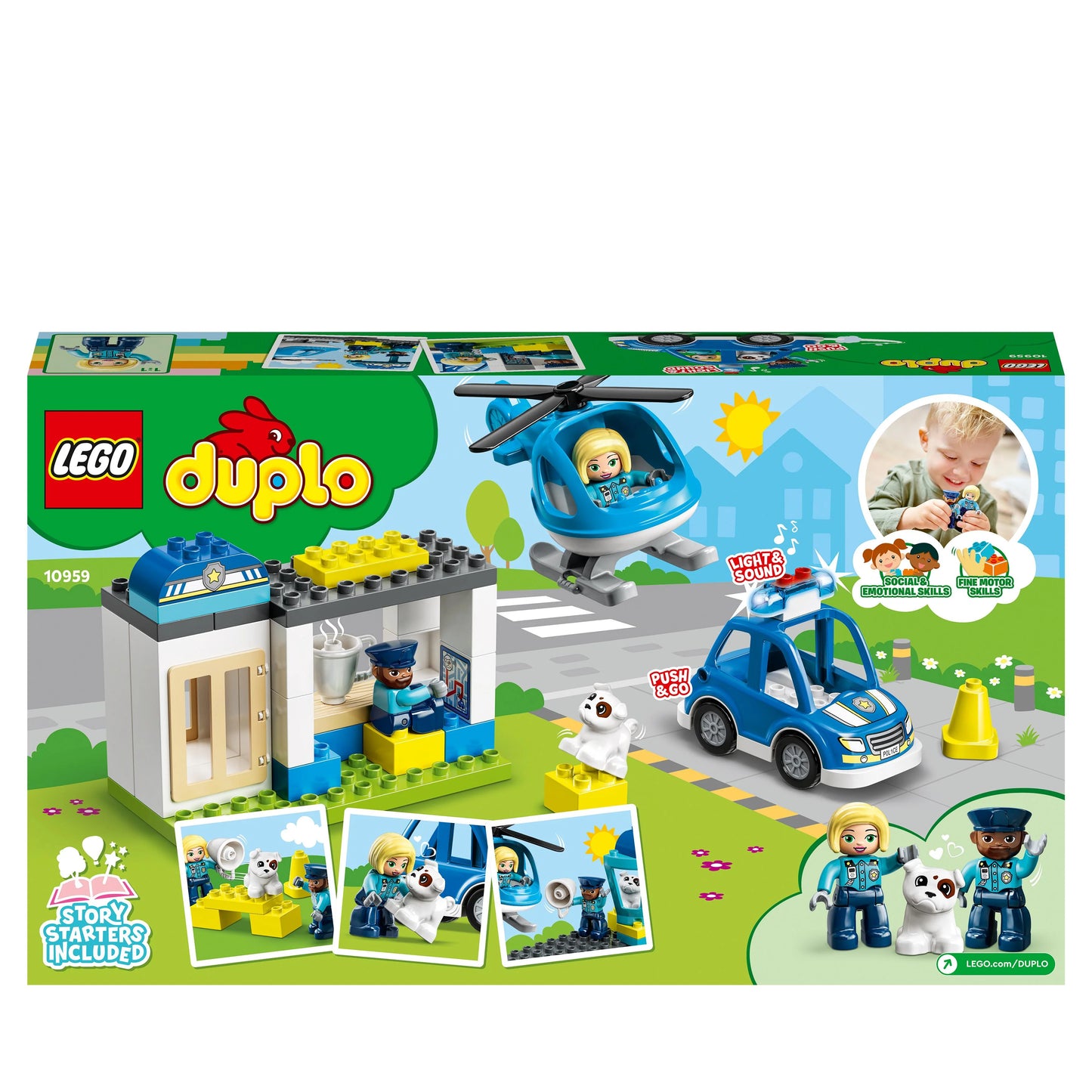 Politiebureau & Helikopter-LEGO Duplo