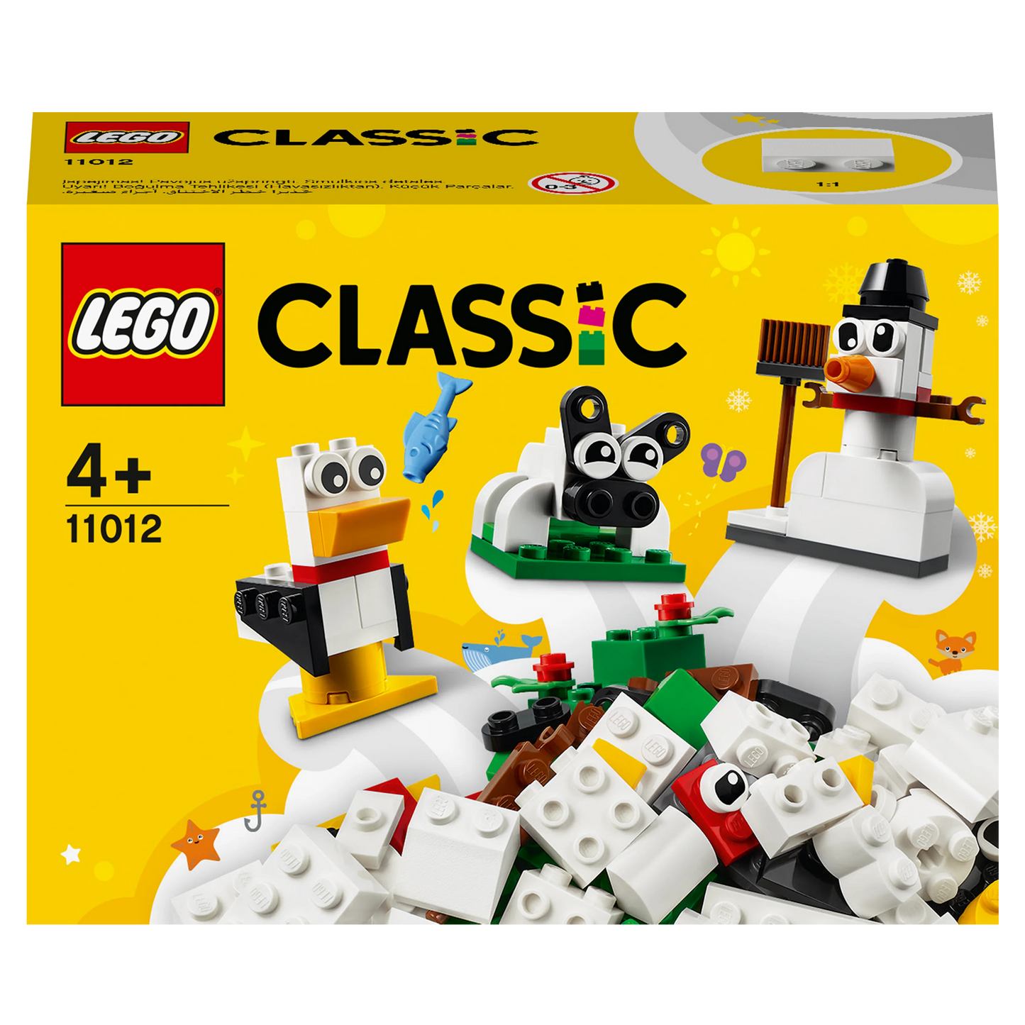 Creatieve witte stenen-LEGO Classic
