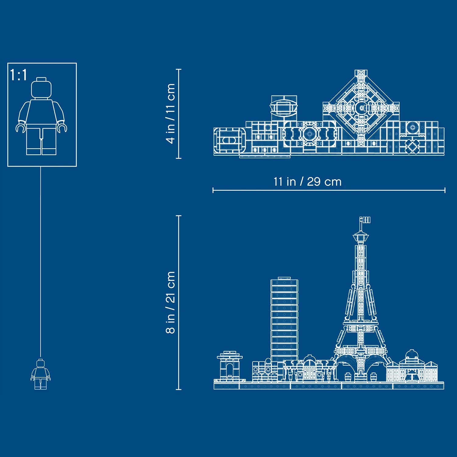21044 LEGO Architecture Paris Skyline Model 649 Pieces Age 12+ New Release  2019