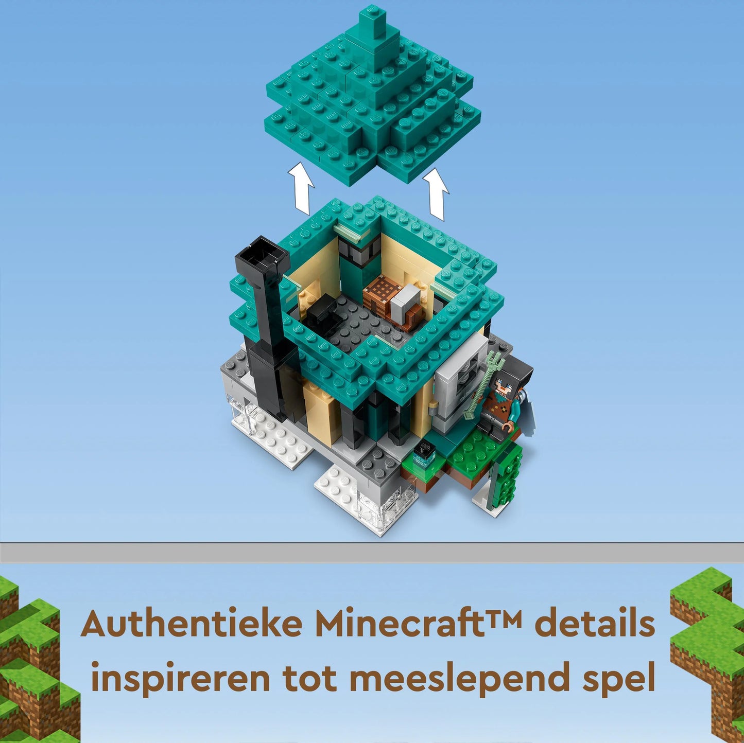 De luchttoren-LEGO Minecraft