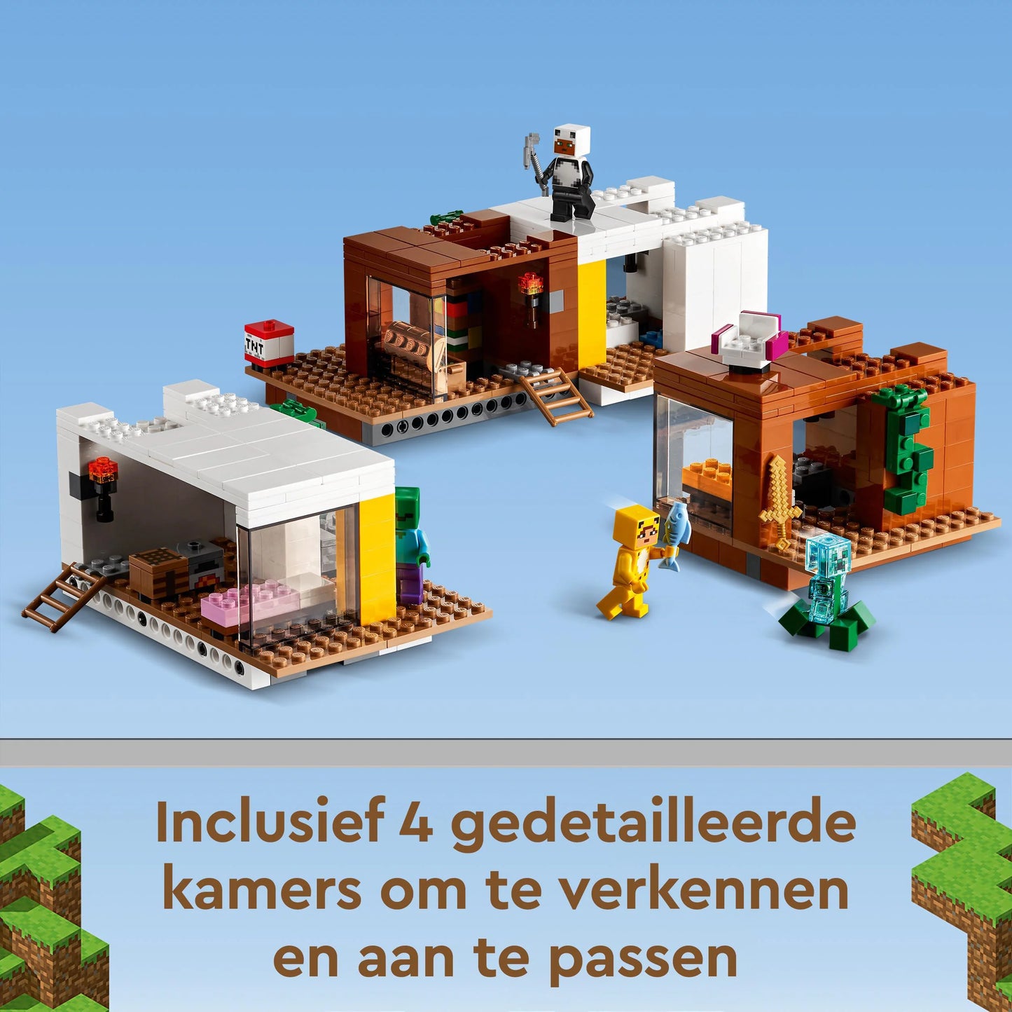 De moderne boomhut-LEGO Minecraft