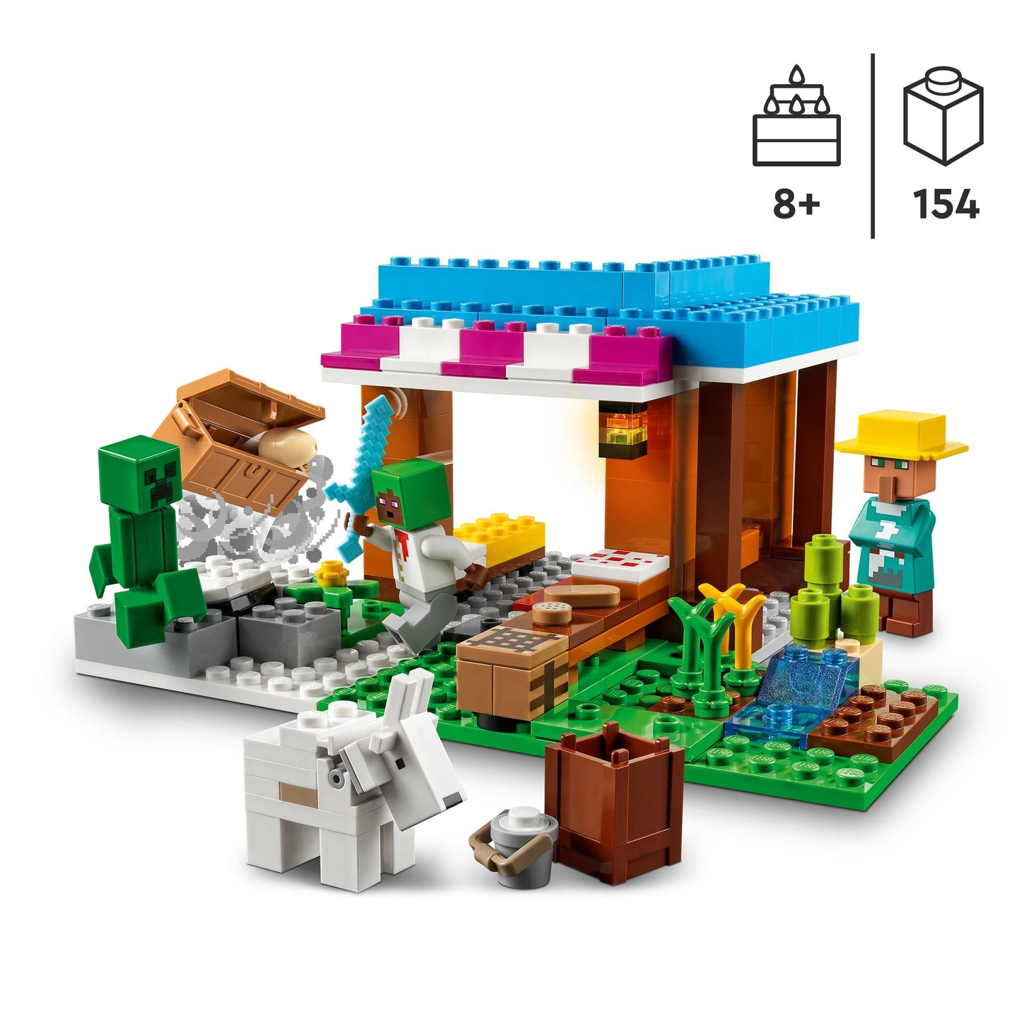 De bakkerij-LEGO Minecraft
