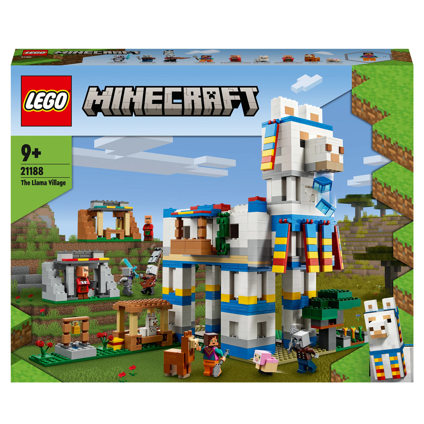 Het lamadorp-LEGO Minecraft