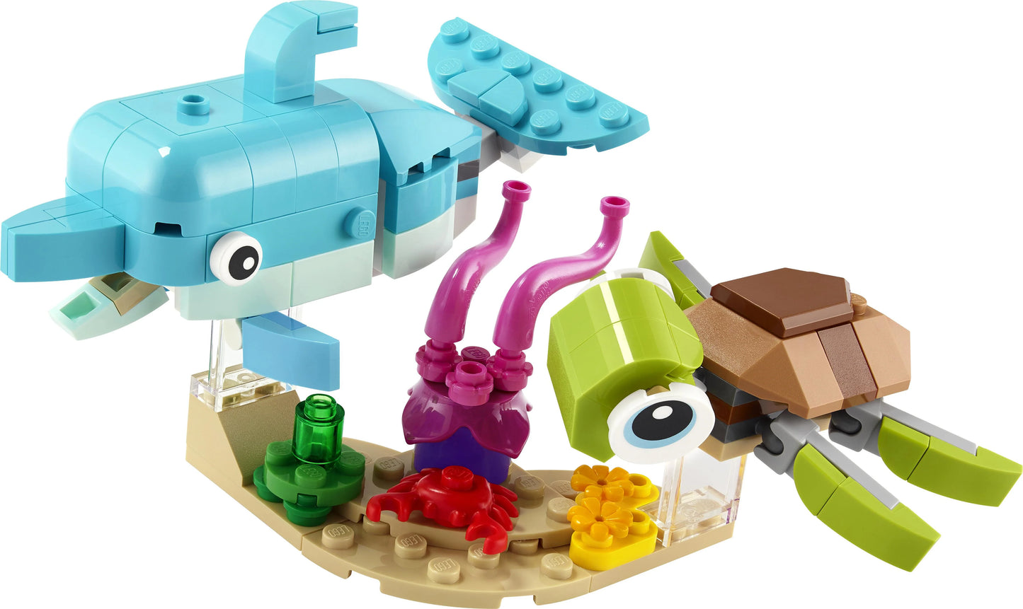 Dolfijn en schildpad-LEGO Creator