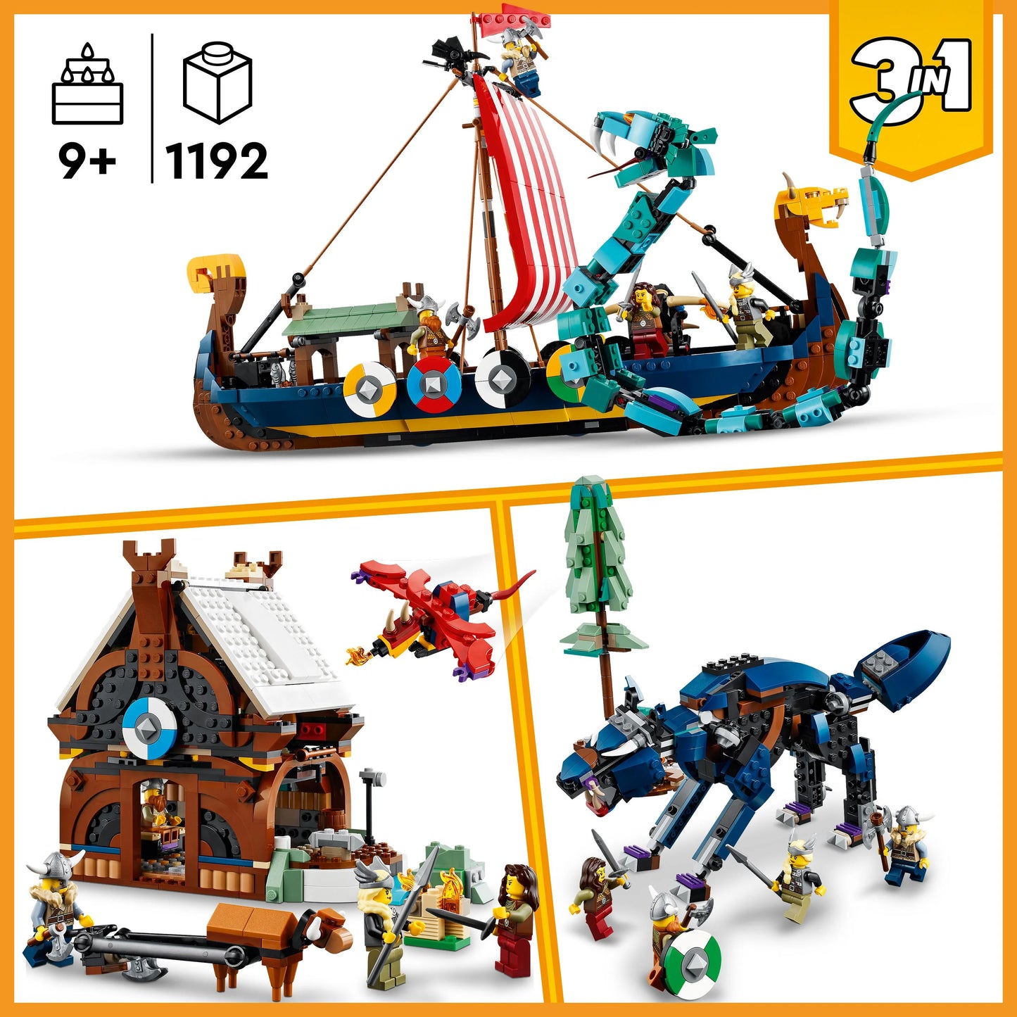 Viking Ship and the Midgard Serpent - LEGO Creator