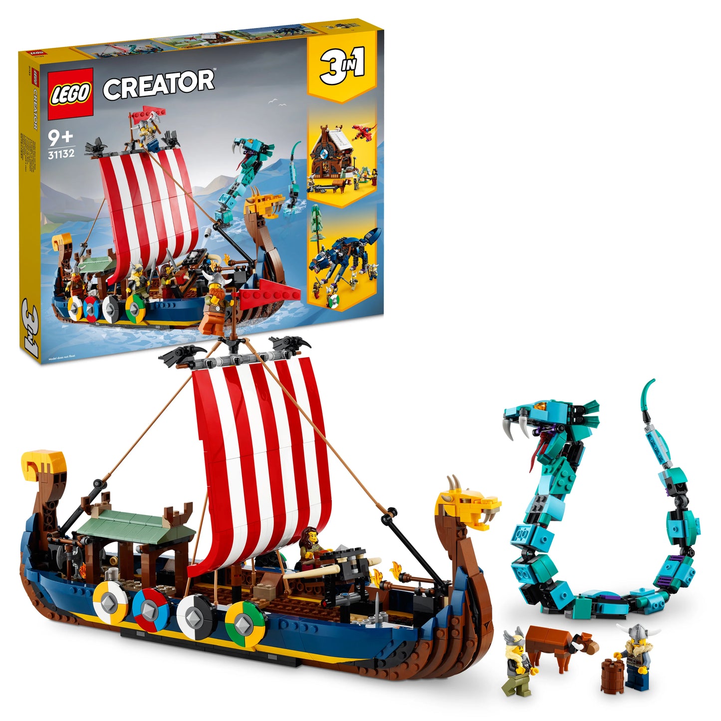 Vikingschip en de Midgaardslang-LEGO Creator