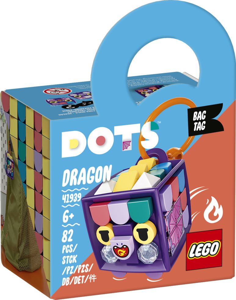 Bag hanger dragon-LEGO Dots