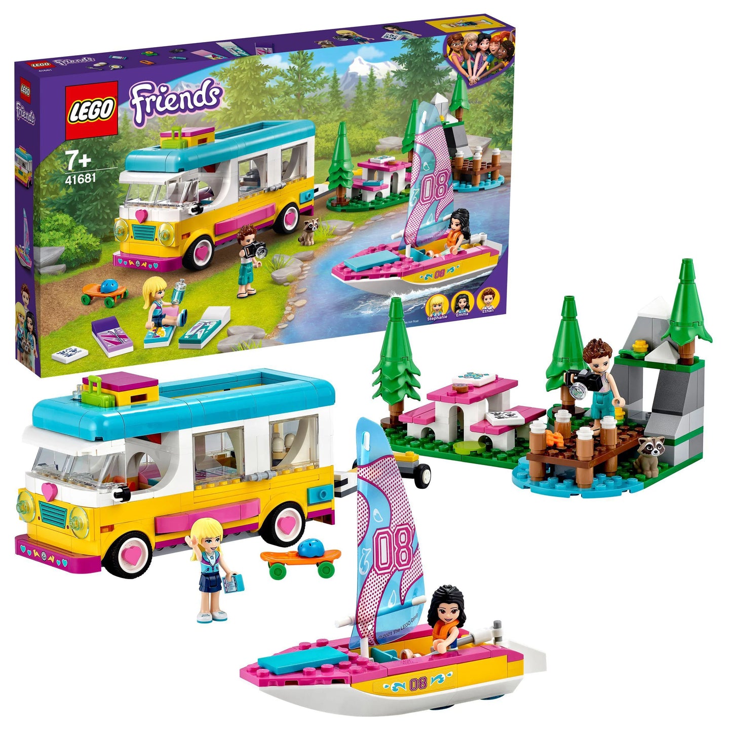 Forest camper and sailboat - LEGO Friends
