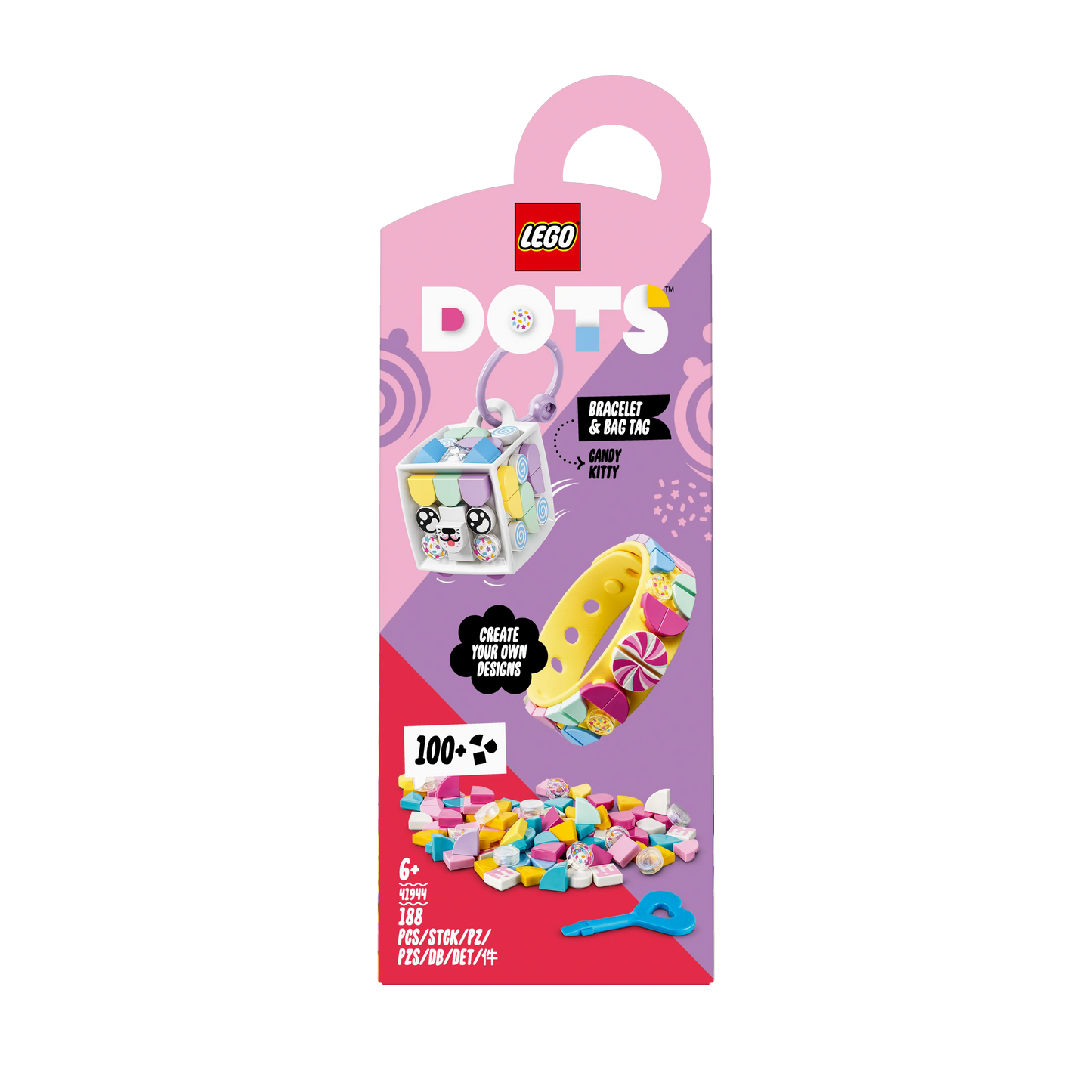 Snoepkatje armband & tassenhanger-LEGO Dots
