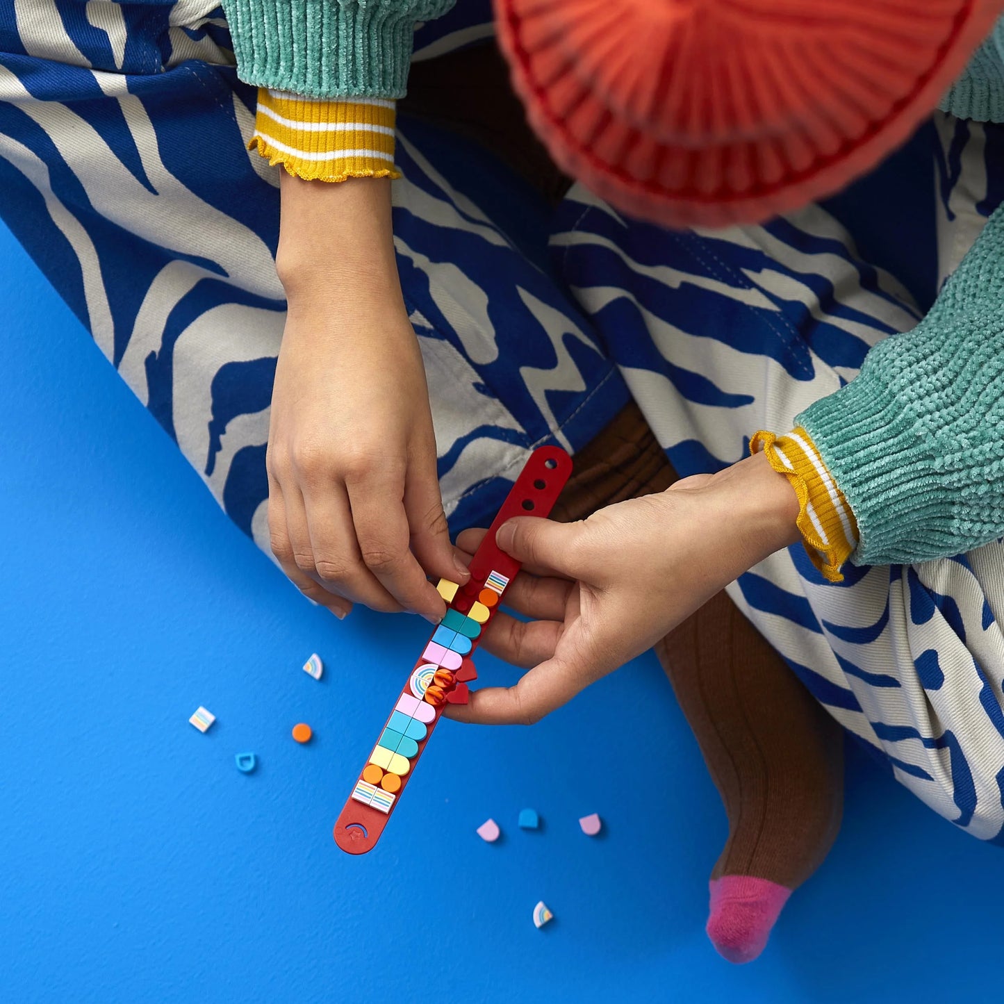 Rainbow bracelet with charms - LEGO Dots