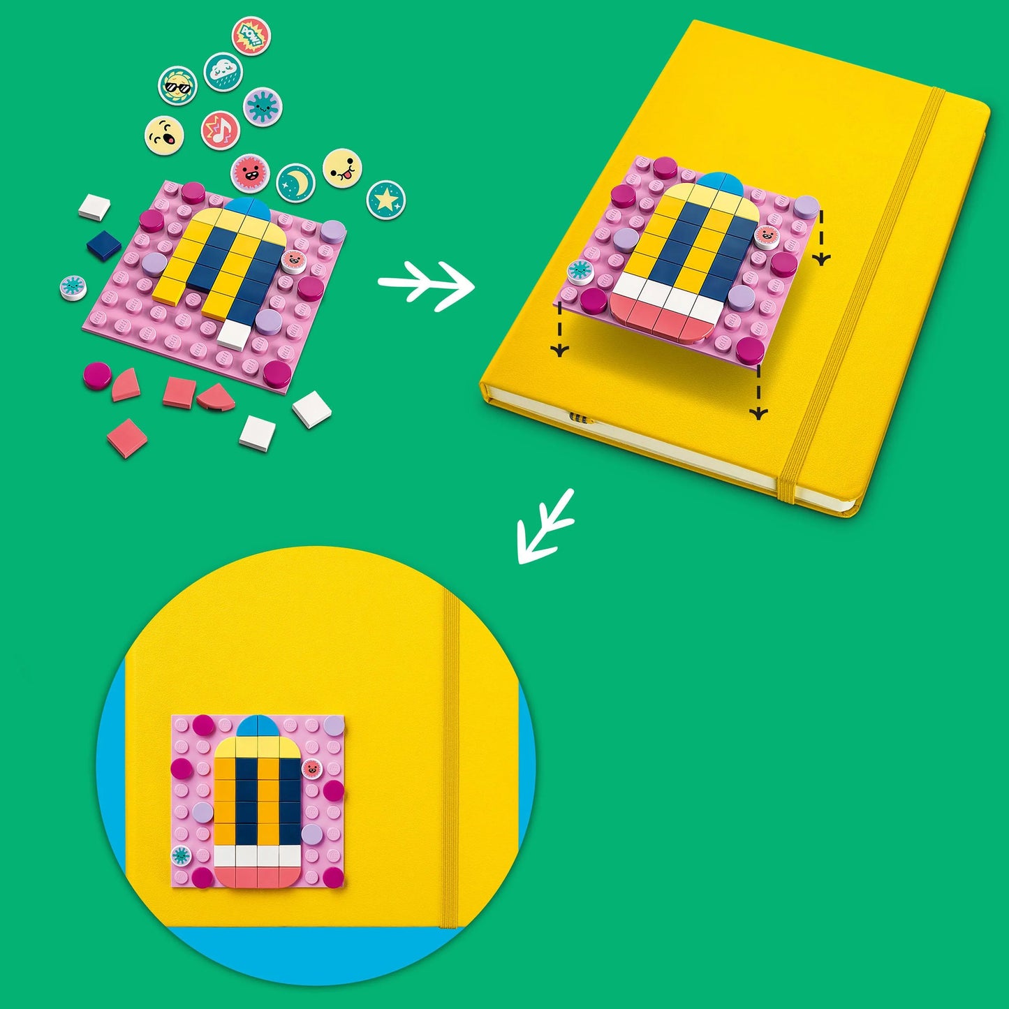 Zelfklevende patches megaset-LEGO Dots