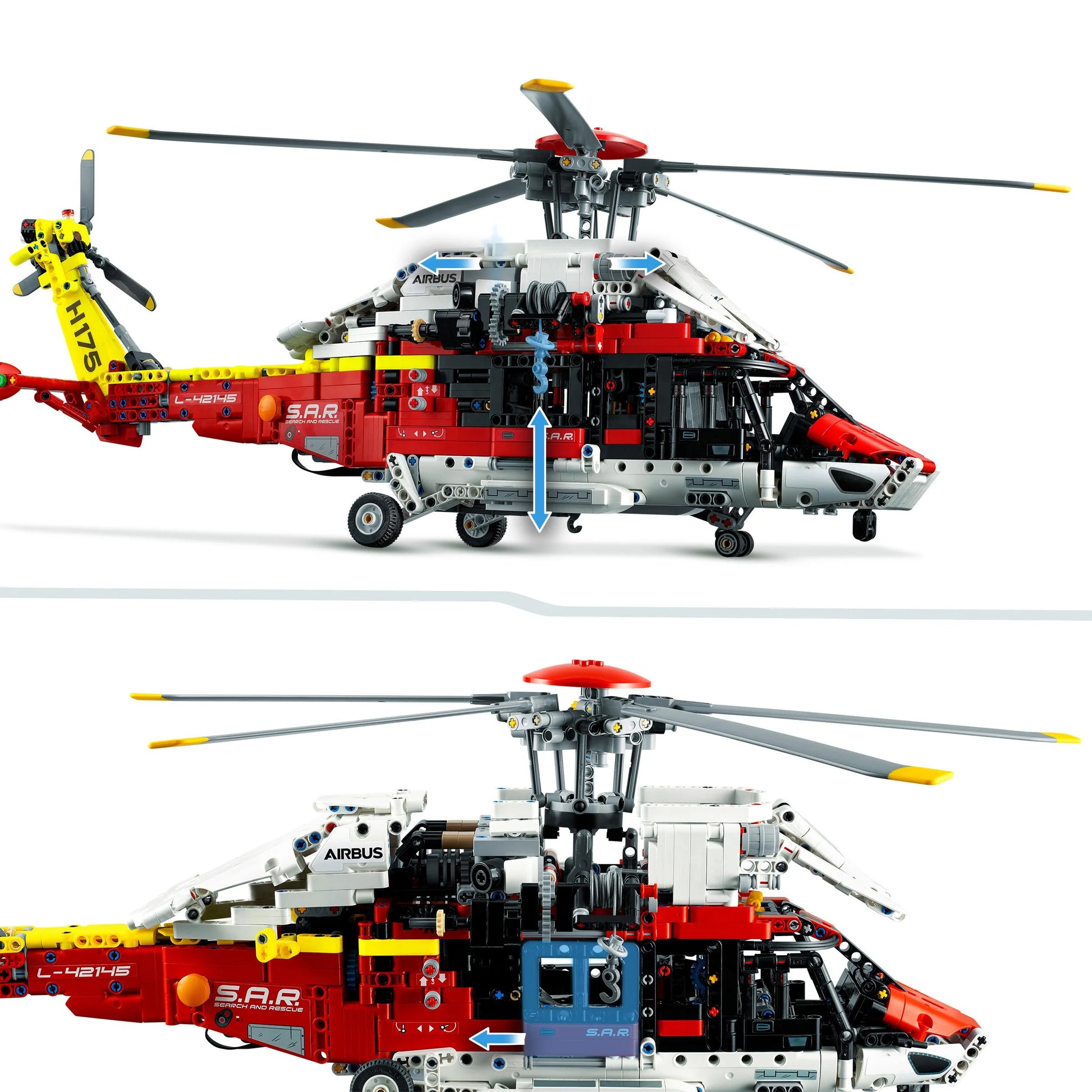 Arrangement Ved lov Retaliate Airbus H175 Rescue Helicopter - LEGO Technic – Brugs Brickhouse