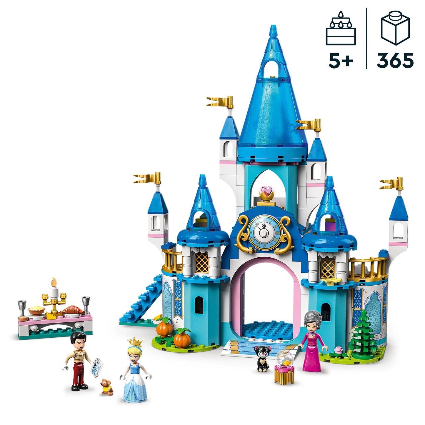 Cinderella's castle and the handsome prince - LEGO Disney