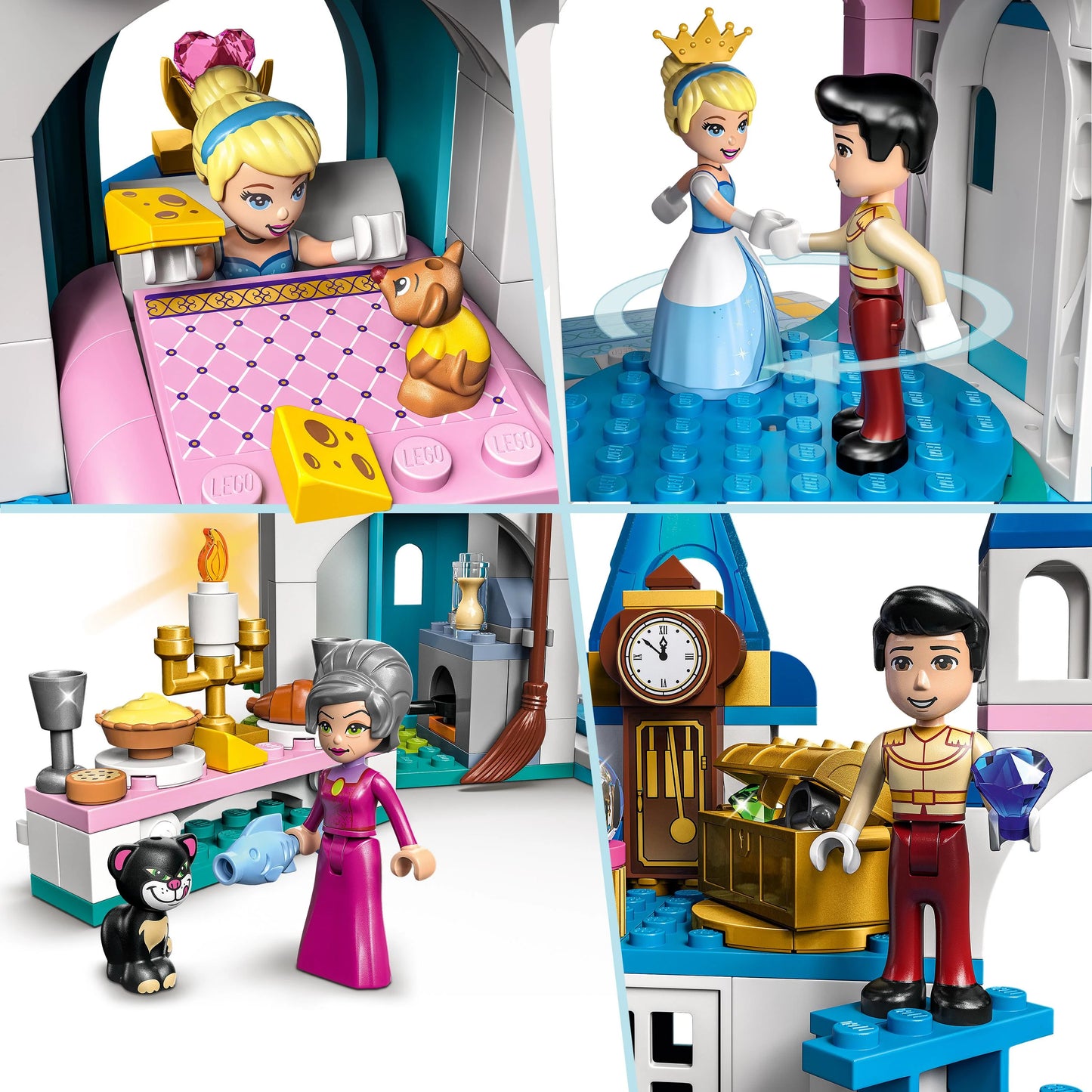 Het kasteel van Assepoester en de knappe prins-LEGO Disney