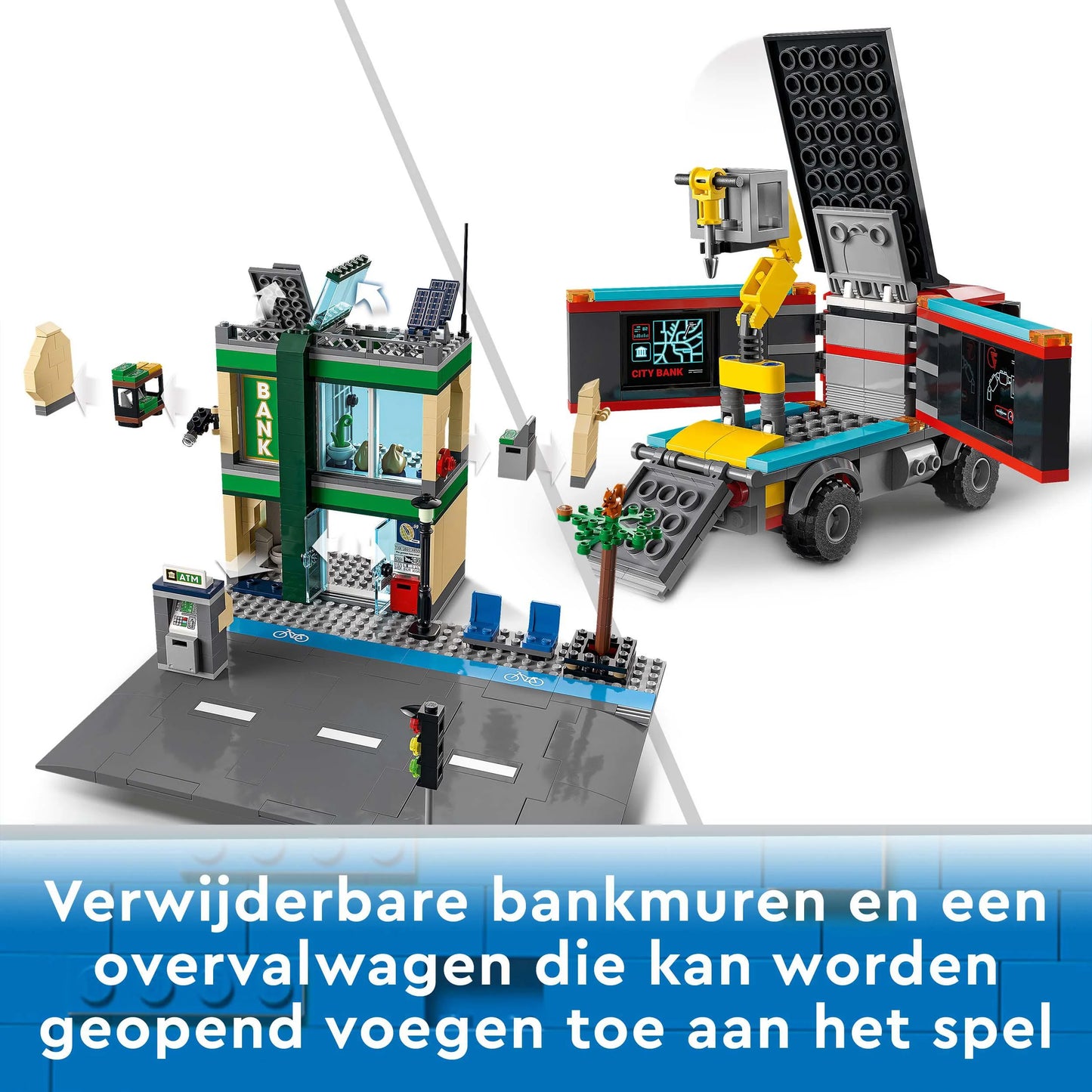 Police chase at the bank-LEGO City