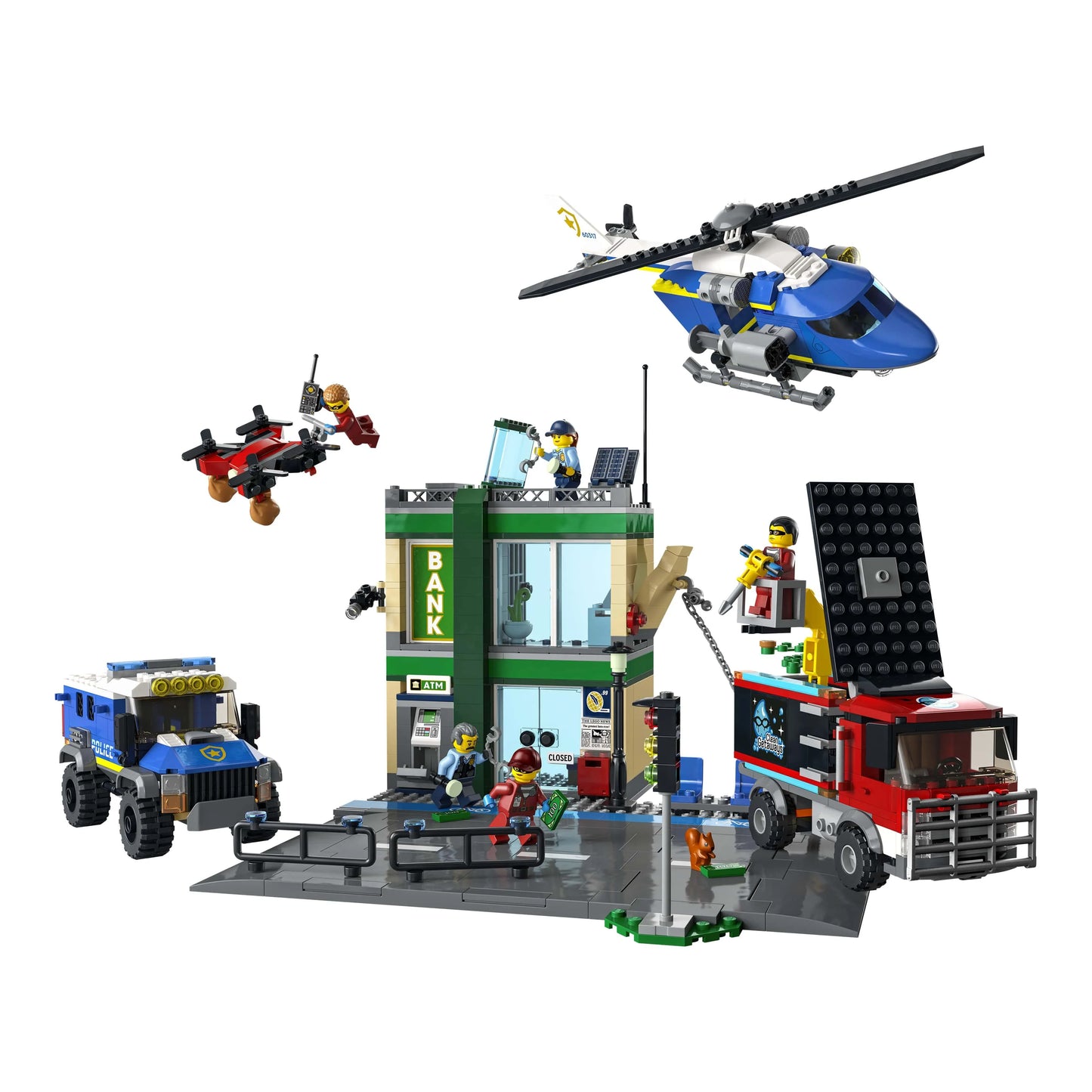 Police chase at the bank-LEGO City