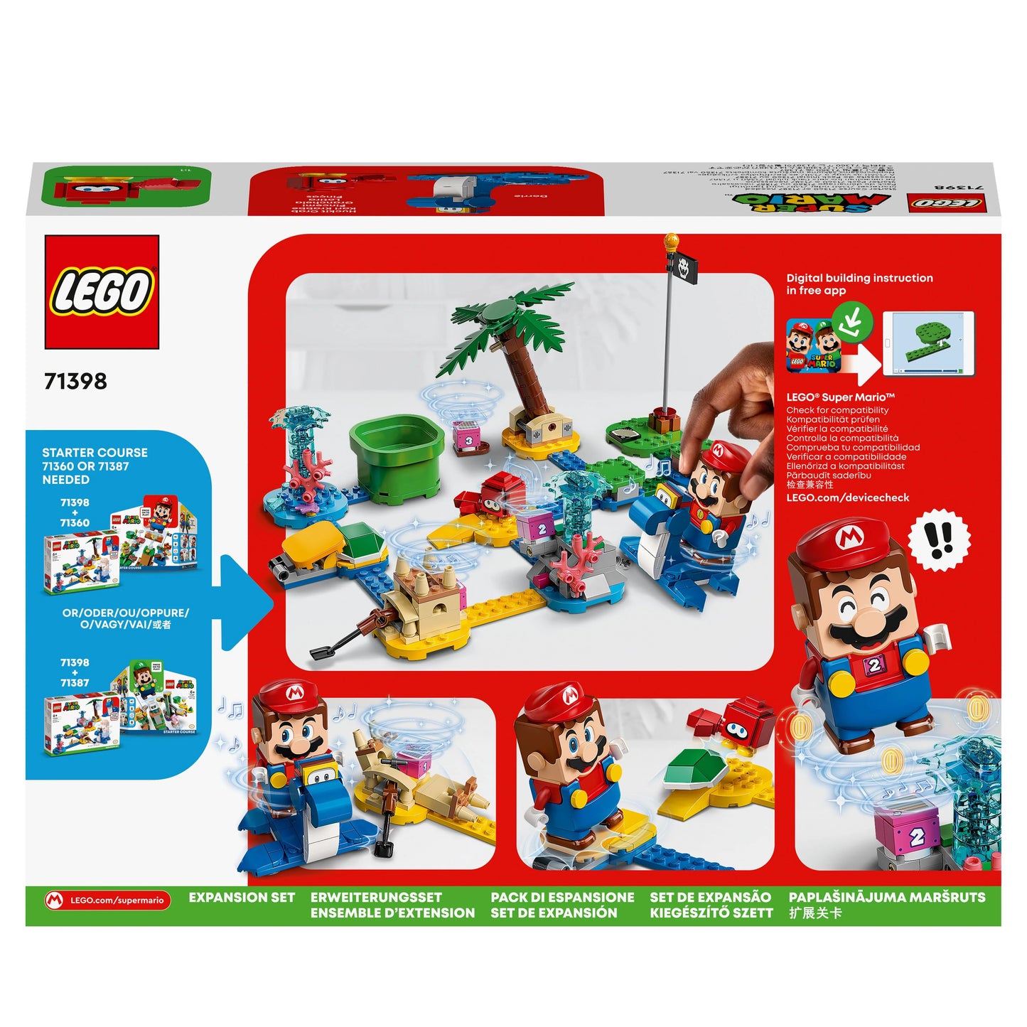 Uitbreidingsset: Dorries strandboulevard-LEGO Super Mario