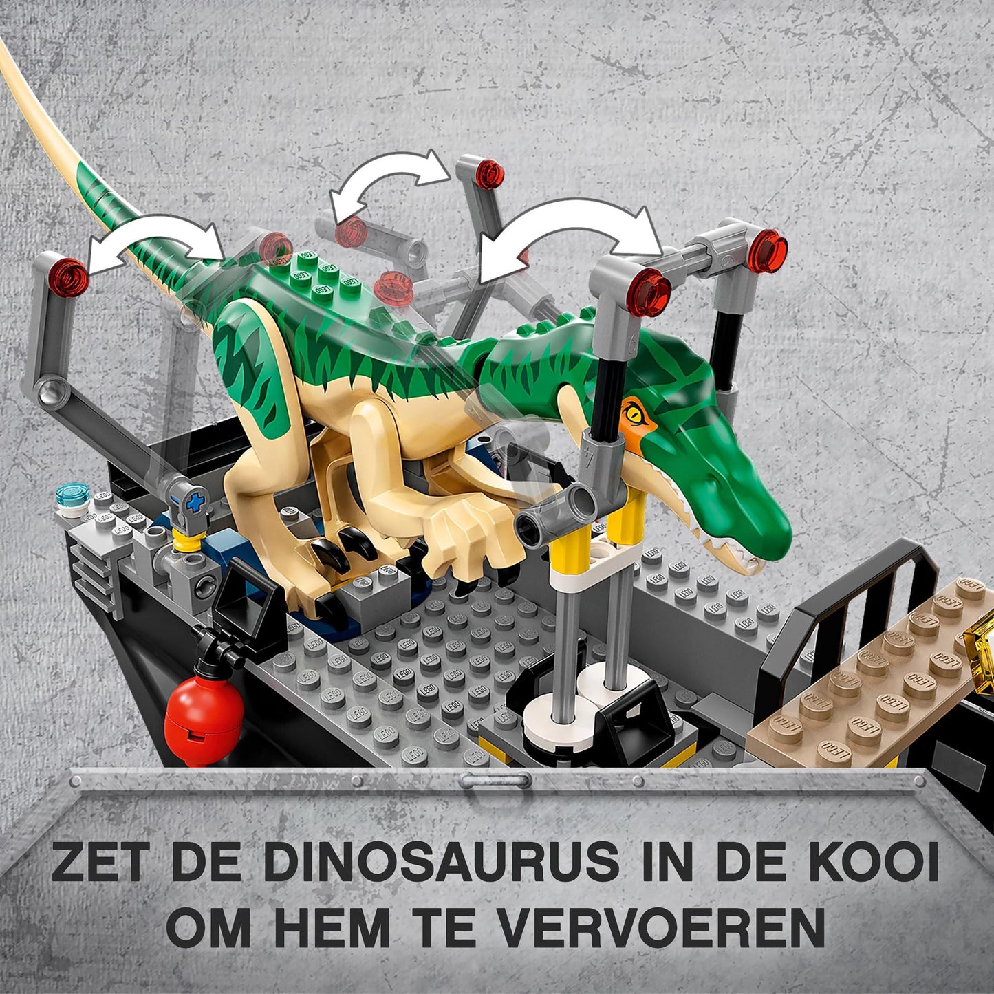 Bootontsnapping van Dinosaurus Baryonyx-LEGO Jurassic