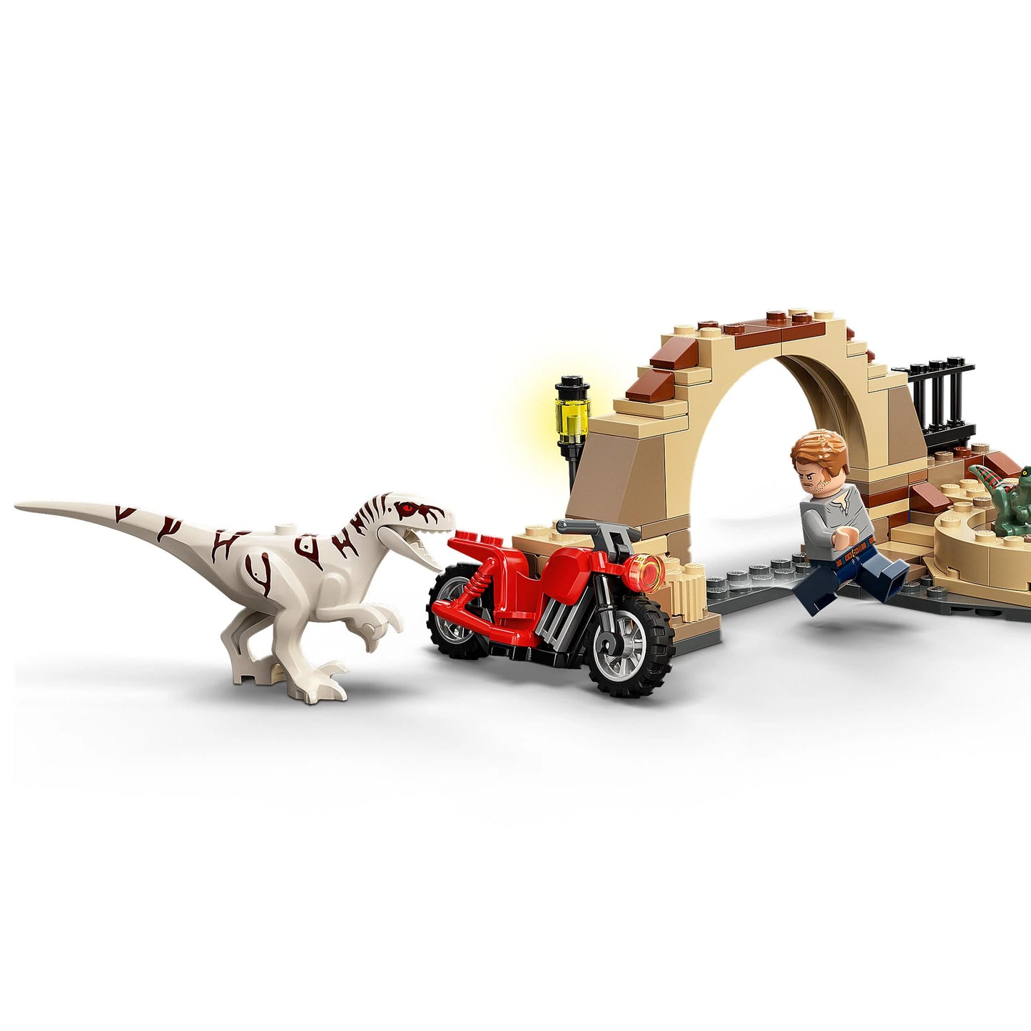 Atrociraptor Dinosaurus Motorachtervolging-LEGO Jurassic World