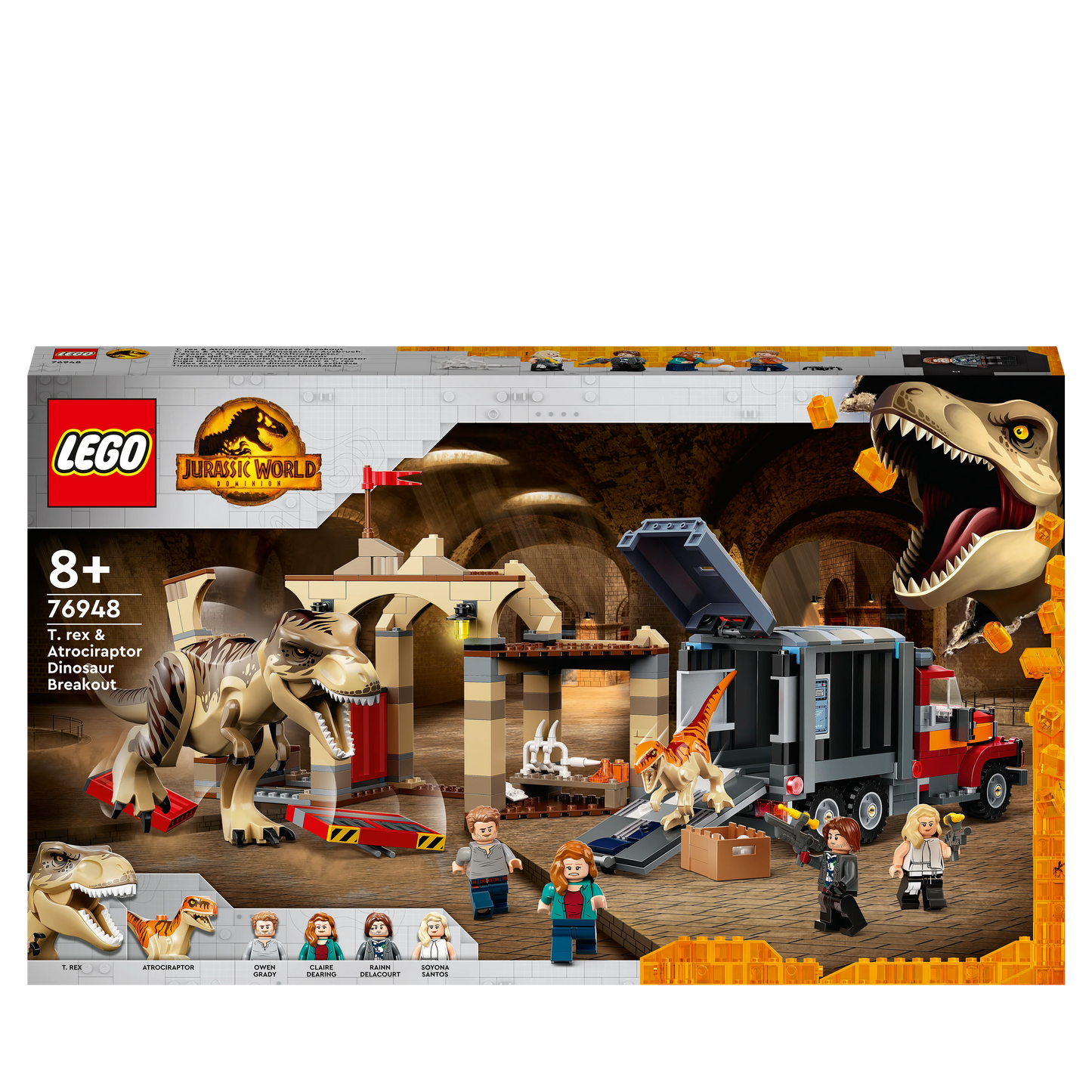 T-Rex & Atrociraptor Dinosaurus Ontsnapping-LEGO Jurassic World
