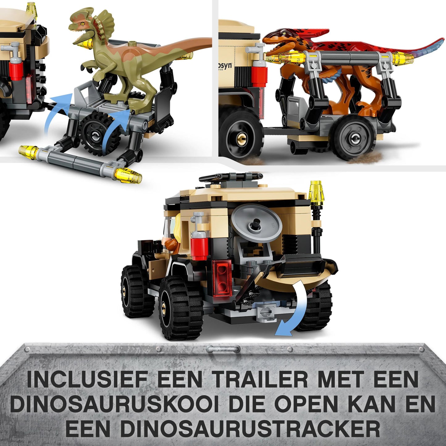 Pyroraptor & Dilophosaurus Transport-LEGO Jurassic World
