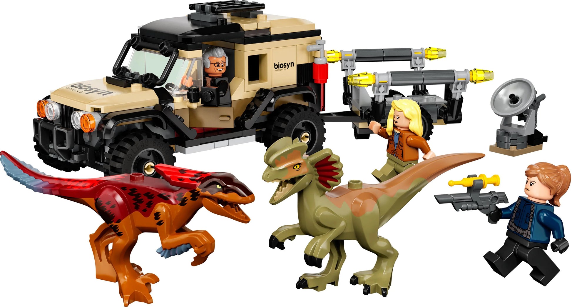 Pyroraptor Dilophosaurus Transport LEGO Jurassic World